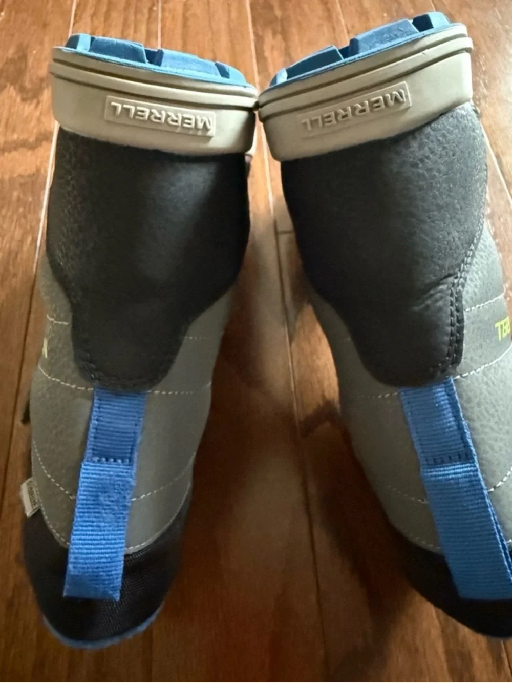 Merrell Kids Gray and Blue Waterproof Snow Boots
